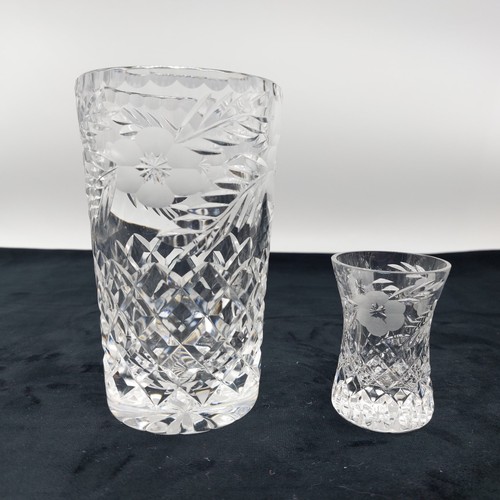 Tutbury crystal cylinder - crystal, &