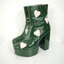 Paul & Joe Boots Green Patent