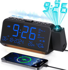 Mesqool LED Projection Alarm