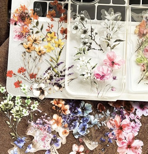 50pcs flower sticker - 50pcs,