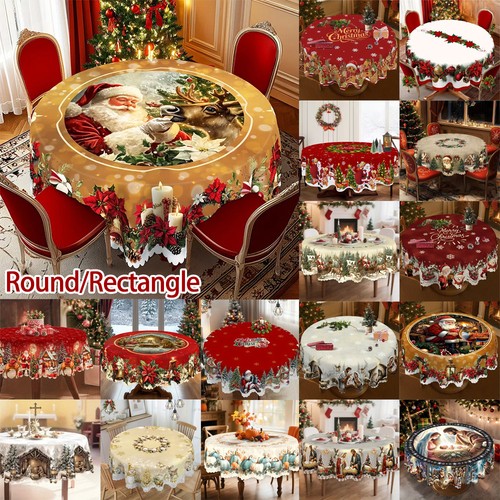Vintage christmas tablecloth - vintage,
