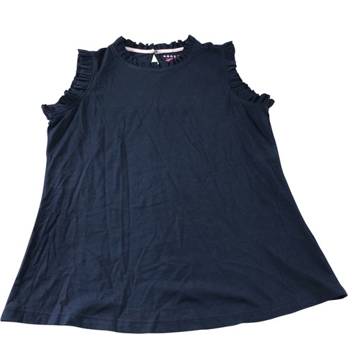 Navy frill vest size 12 - frill,