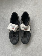 Rare Asics Testimonial Football/Rugby Boots Black/White UK10