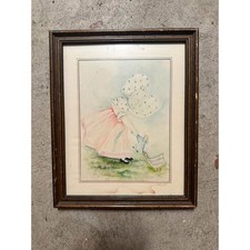 Vintage Framed Print – Girl