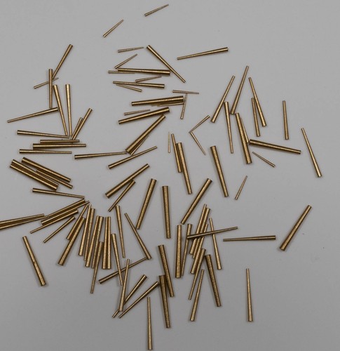 Small brass taper pins 100x - small,