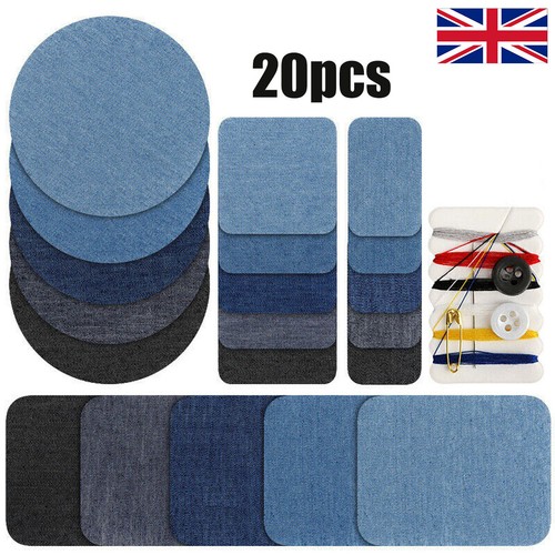 20pcs iron denim patches - 20pcs,