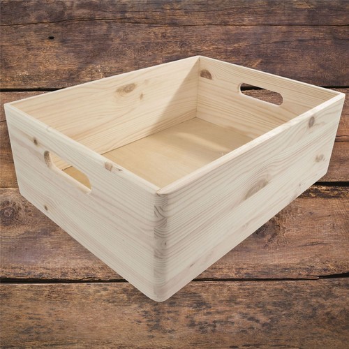 Large wooden decorative crate - large,