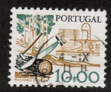 Portugal 1978-84 SG1696 10E definitive Axe saw and mechanical saw Used