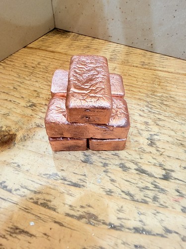 Copper bullion bars 999 - x5,