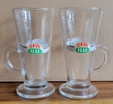 2 x Friends Official Merchandise Central Perk Tall Latte Coffee Glasses