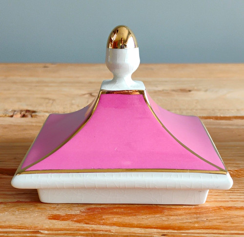 Vintage bright pink ceramic - vintage,
