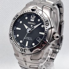SEIKO Kinetic Auto Relay Black