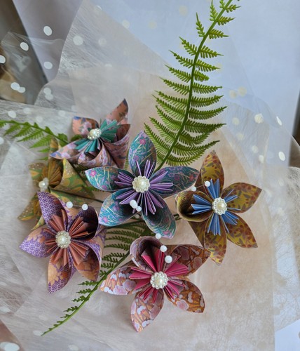 Handmade origami paper - paper, flowers