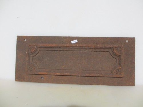 Antique iron fireplace plaque - fireplace,
