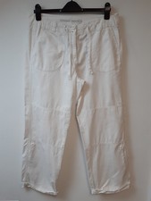 Marks & Spencer White Combat Pants Size 12 Long
