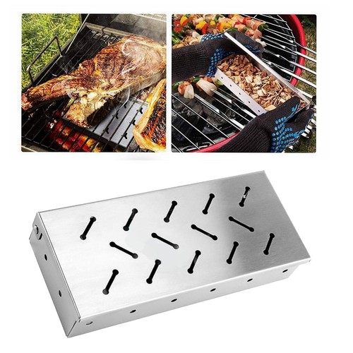 Stainless steel smoker box - stainless,