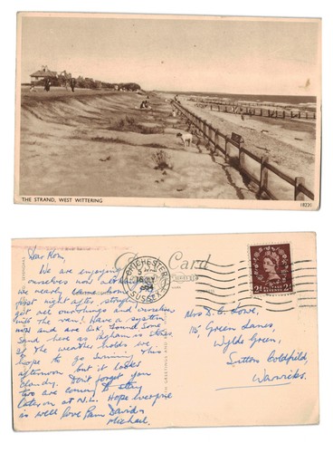 Postcard the strand - -, west