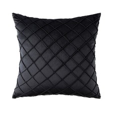 Cushion Cover 16" 18" 20" 22" 24" Velvet Checked Pillow Case Home Sofa Decor UK