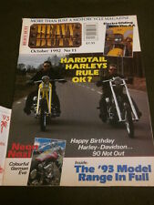 HARLEY - HEAVY DUTY - HARDTAIL HARLEYS - OCT 1992