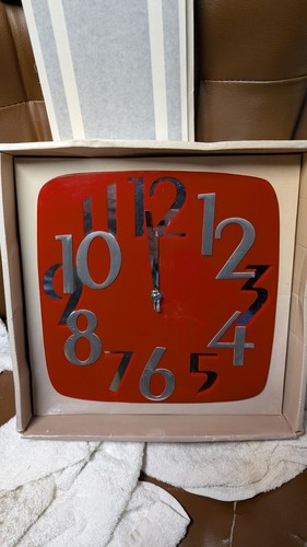 Vintage retro red glass square - vintage,