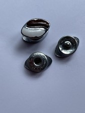 Men’s Cufflinks, The Regnum, Made In England,  Brown & White Enamel, Snap