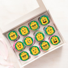 24 x Pre-Cut Mini Figure Faces Edible Wafer Cupcake Toppers Cake Decoration