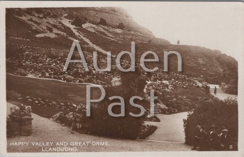 Rppc llandudno happy valley - llandudno,