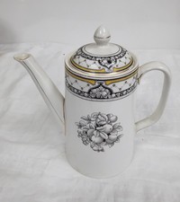 Imperial Porcelain Wedgwood White Floral Pattern Coffee pot (SYLVIA) - E15