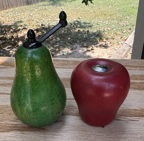 Vintage wood fruit salt - salt, &