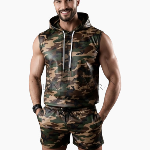 Men camo sleeveless - men's,