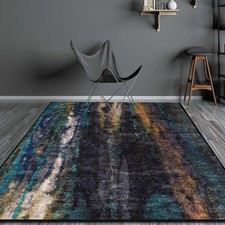 Modern Area Rug Non Slip Faux