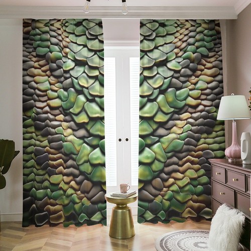 Green snake skin blackout - green,