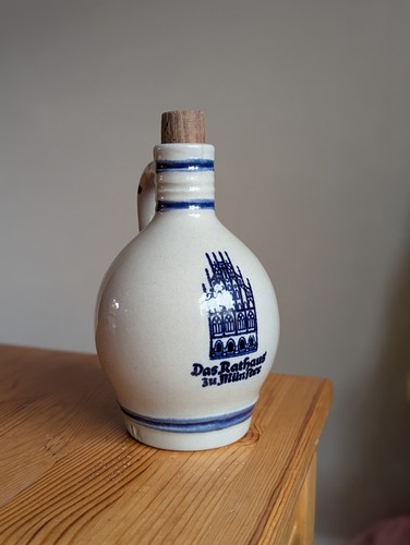 Vintage german stoneware jug - vintage,