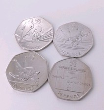 JOBLOT x4 Olympic 50p Coins