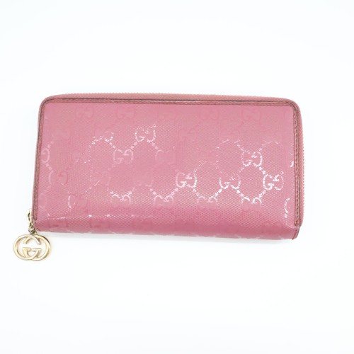 Gucci guccissima pink zippy - gucci,