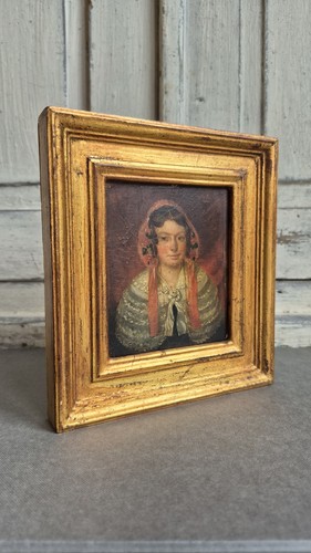 Antique miniature portrait - antique,
