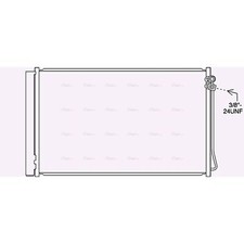 Air con condenser - air, mercedes