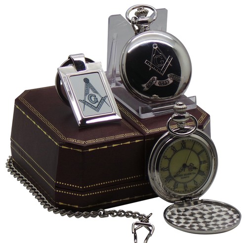 Freemason silver pocket - freemason,