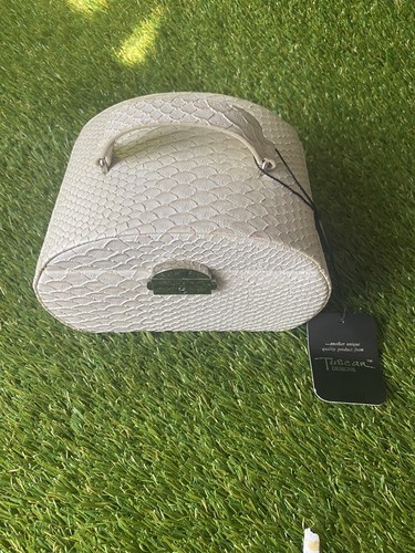White jewelry box - white, handle