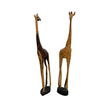 Vintage African Hand‑Carved