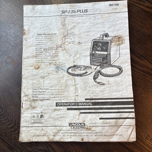 Lincoln electric 135 - electric, sp-135