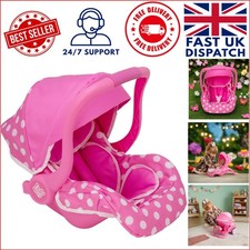 Adorable Pink Doll Car Seat -