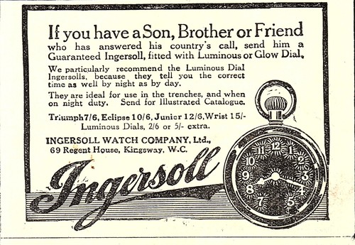 Ww1 adverts ingersoll - 2, x