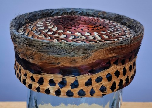 Vintage 1950s feather - , pillbox