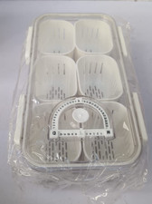 Fresh Food Storage Containers with Compartments, Airtight Fridge Food