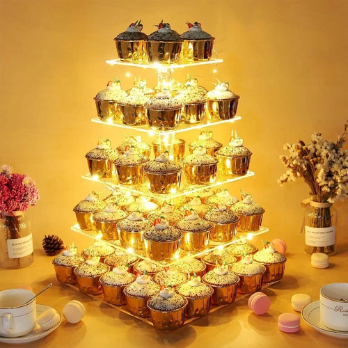 Tier acrylic wedding cake - acrylic,