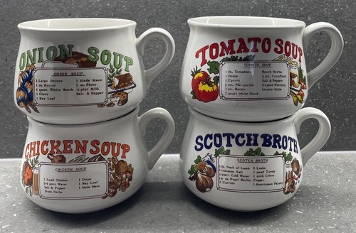 Recipe soup bowl mugs with - recipe,