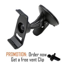 Windscreen Suction Mount + Free Vent Clip for Garmin Nuvi 205 250 255 260 265 W