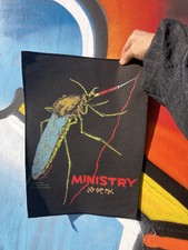 Vintage Ministry Patch Just One Fix 1992 Tour Artwork By Pushead