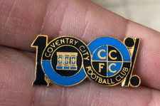 RARE OLD 100% COVENTRY CITY F.C.  ENAMEL PIN BADGE